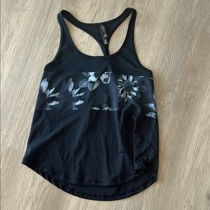 Black Floral Women's Tank Top